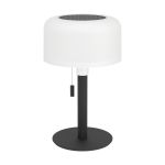 Eglo Table Lamp Montapalma Solar Steel Black 2W 190lm - 830 Warm White | IP54 - Dimmable - USB-C