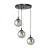 Emibig Pendant Cosmo Steel Black | Suitable for 3x E14 - Max 10W